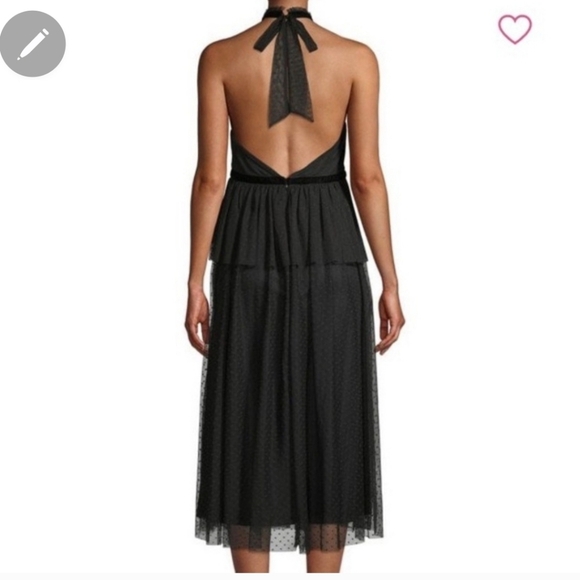 Avec les filles Women Polka Dot Open Back Sheath Dress - Picture 3 of 6